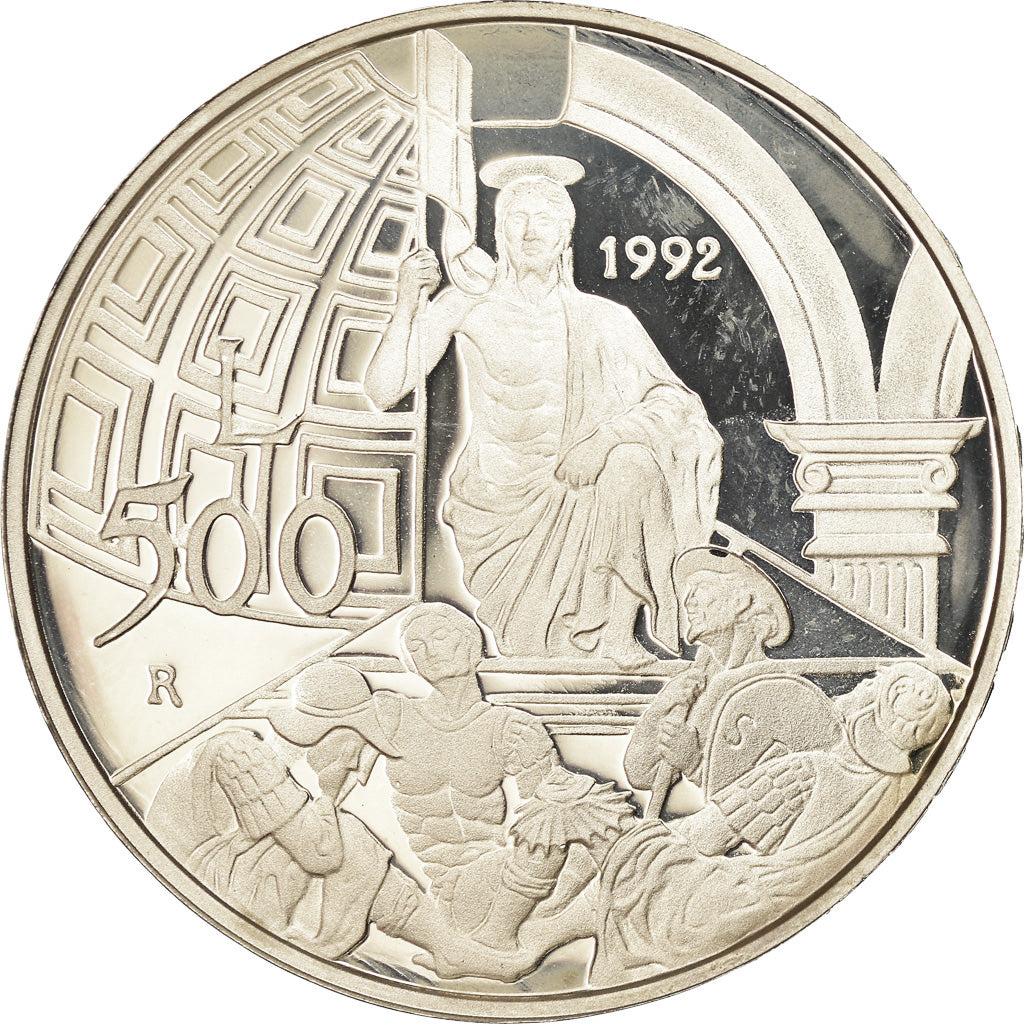 Moneta, Italia, 500 Lire, 1992, Rome, Proof, FDC, Argento, KM:161