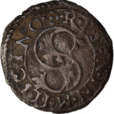 Munten, Italiaanse staten, Enrico II, Quattrino, Siena, Very rare, FR+, Koper