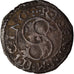 Moneda, Estados italianos, Enrico II, Quattrino, Siena, Very rare, BC+, Cobre