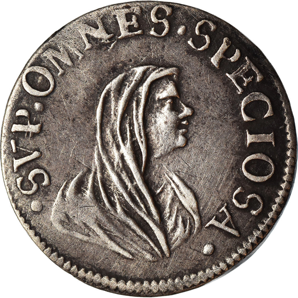Moeda, ESTADOS ITALIANOS, PISA, Cosimo III de'Medici, 1/2 Giulio, Grosso, 1717