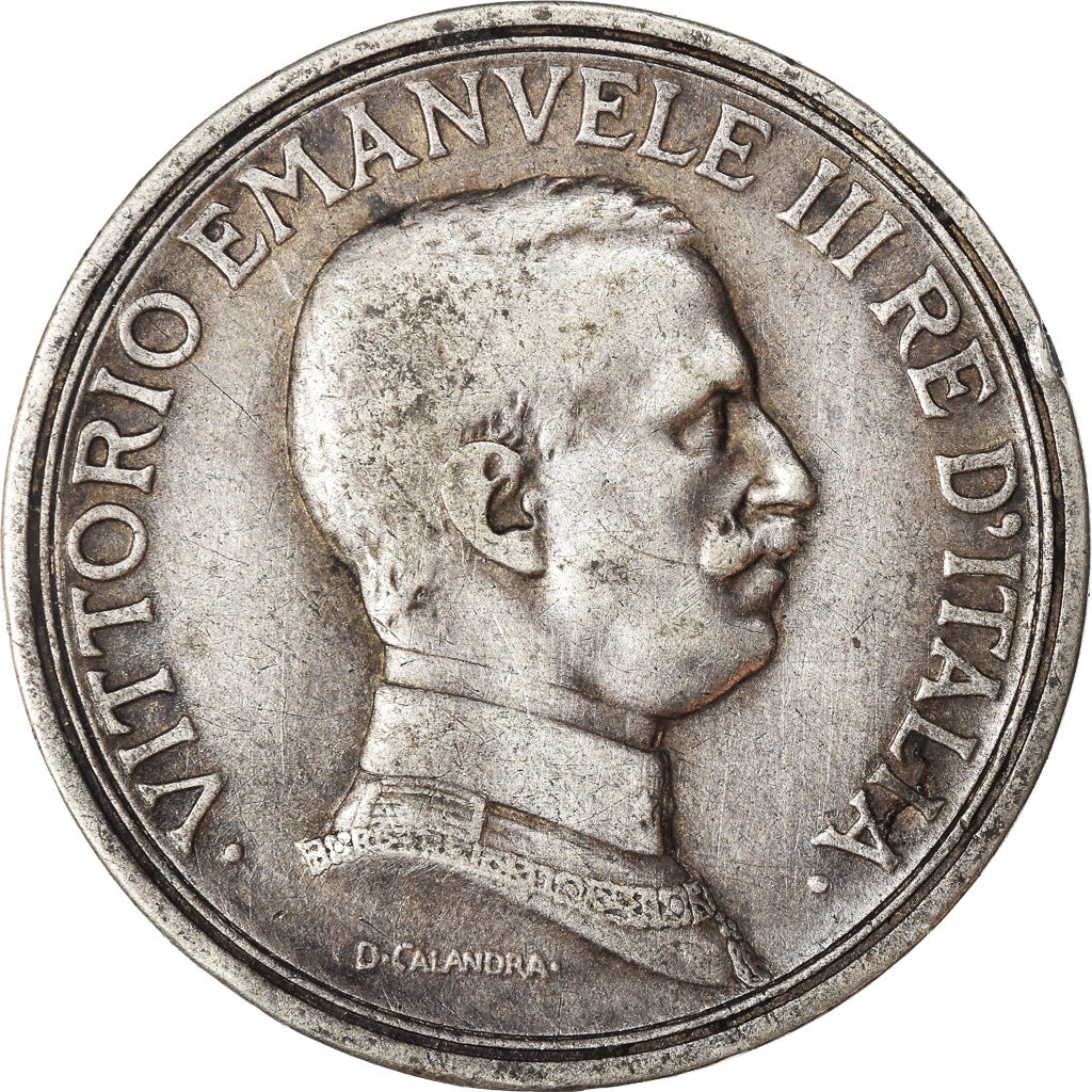 Monnaie, Italie, Vittorio Emanuele III, 2 Lire, 1917, Rome, TB+, Argent, KM:55