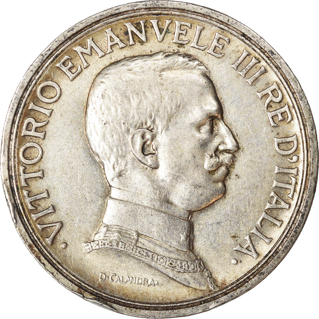 Münze, Italien, Vittorio Emanuele III, 2 Lire, 1917, Rome, SS, Silber, KM:55