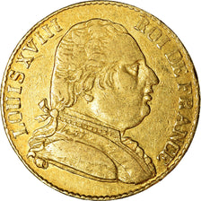 Moneta, Francia, Louis XVIII, Louis XVIII, 20 Francs, 1815, London, MB, Oro