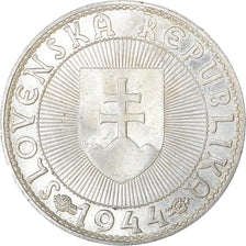 Münze, Slowakei, 10 Korun, 1944, UNZ, Silber, KM:9.1