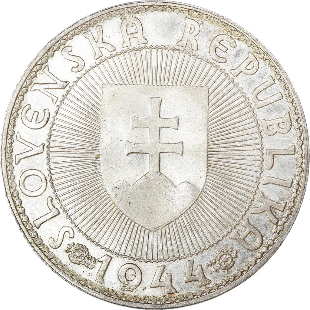 Münze, Slowakei, 10 Korun, 1944, UNZ, Silber, KM:9.1