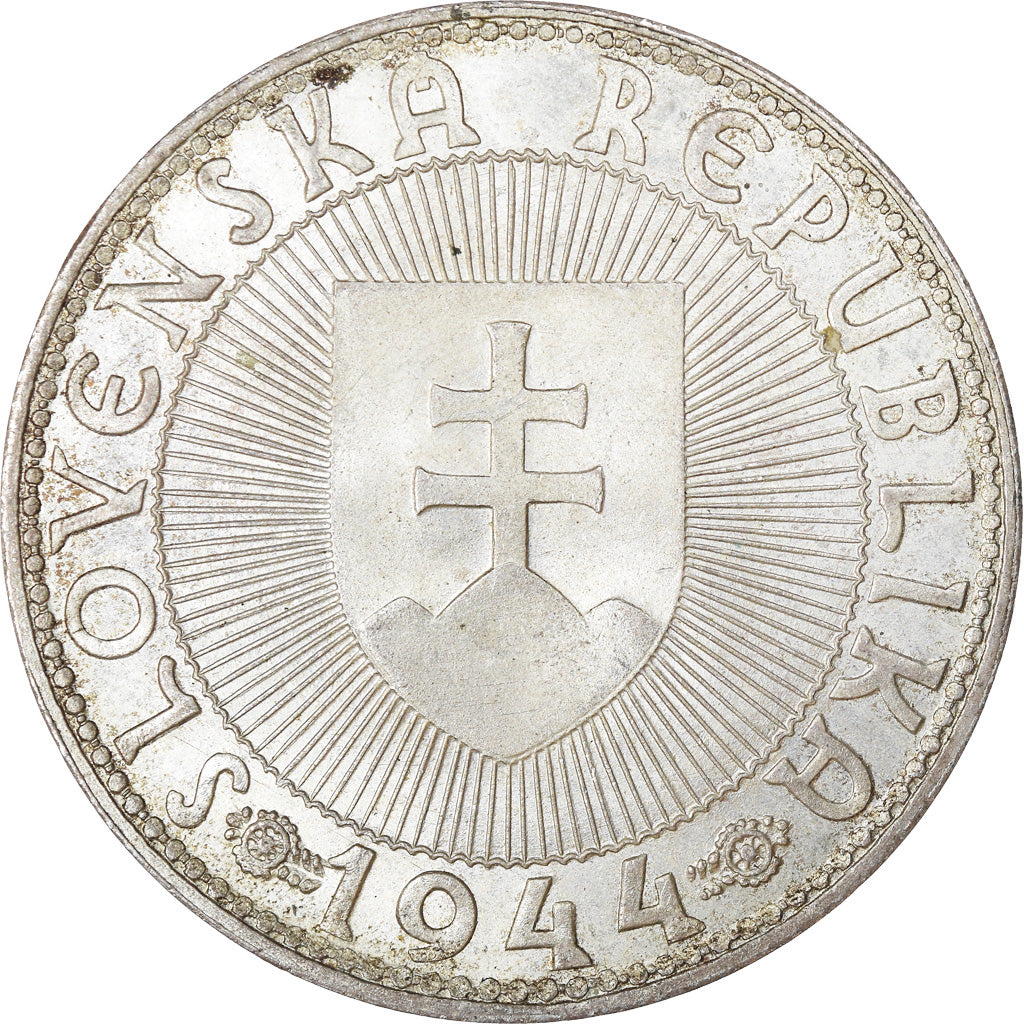 Münze, Slowakei, 10 Korun, 1944, UNZ, Silber, KM:9.1
