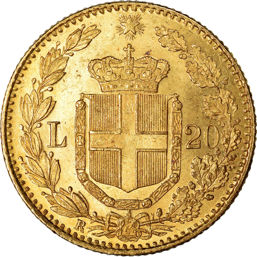 Monnaie, Italie, Umberto I, 20 Lire, 1882, Rome, SUP+, Or, KM:21