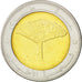 YEMEN REPUBLIC, 20 Rials, 2004, KM #29, MS(63), Bi-Metallic, 29.85, 7.05
