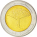Coin, YEMEN REPUBLIC, 20 Rials, 2004, MS(63), Bi-Metallic, KM:29