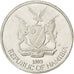 Coin, Namibia, 5 Cents, 1993, MS(63), Nickel plated steel, KM:1