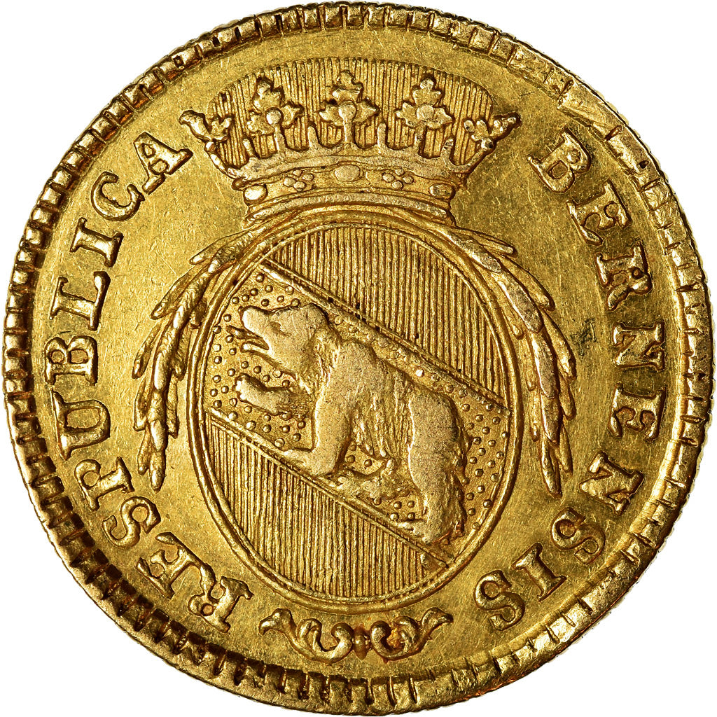 Monnaie, SWISS CANTONS, BERN, Duplone, 1793, Bern, Rare, TTB+, Or, KM:143