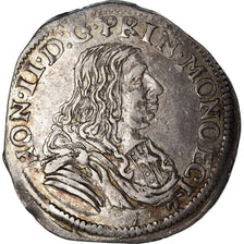 Münze, Monaco, 5 Sols, 1/12 Ecu, 1658, Monaco, Rare, SS+, Silber, KM:25
