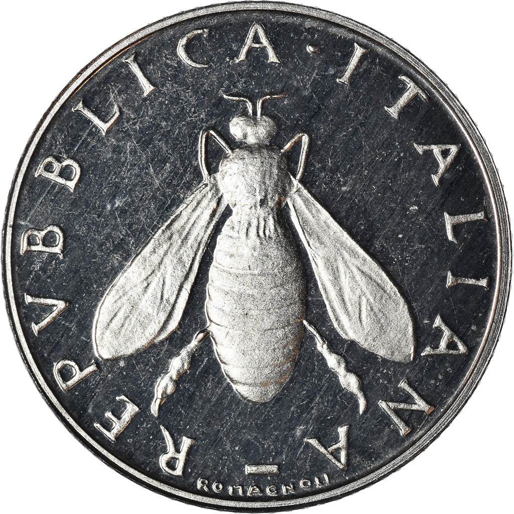 Munten, Italië, 2 Lire, 1997, Rome, Proof, FDC, Aluminium, KM:94