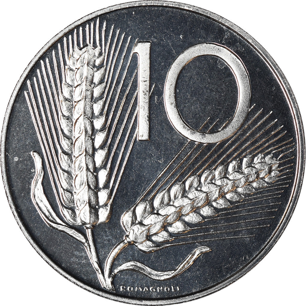 Moneta, Włochy, 10 Lire, 1997, Rome, Proof, MS(65-70), Aluminium, KM:93