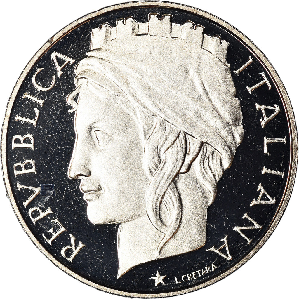 Moneta, Italia, 50 Lire, 1997, Rome, Proof, FDC, Rame-nichel, KM:183