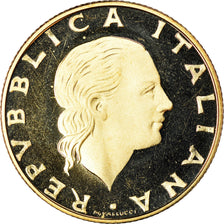Coin, Italy, 200 Lire, 1997, Rome, Proof, MS(65-70), Aluminum-Bronze, KM:186