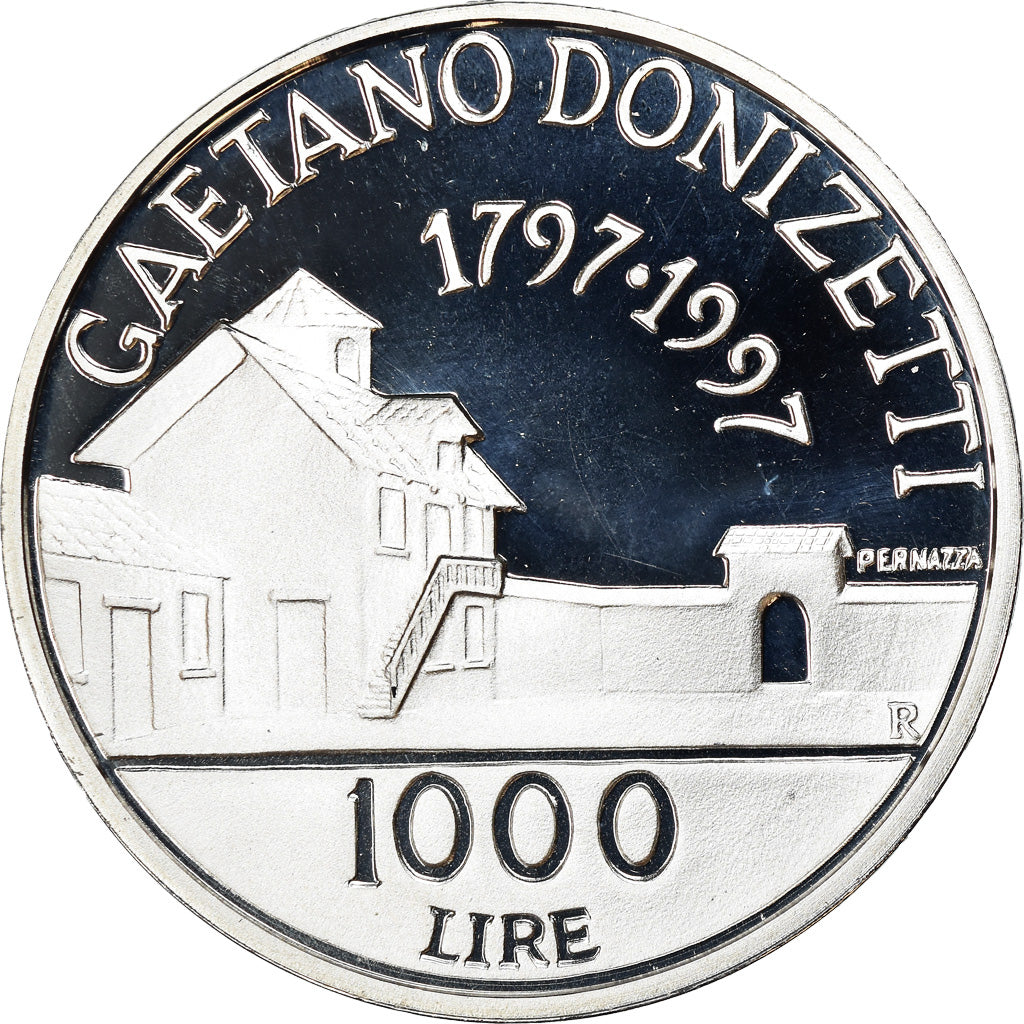 Moneta, Italia, 1000 Lire, 1997, Rome, Proof, FDC, Argento, KM:200