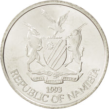 Coin, Namibia, 10 Cents, 1993, MS(63), Nickel plated steel, KM:2