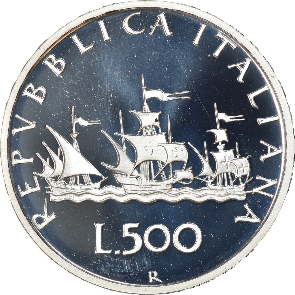 Moneta, Italia, 500 Lire, 2000, Rome, Proof, FDC, Argento, KM:98