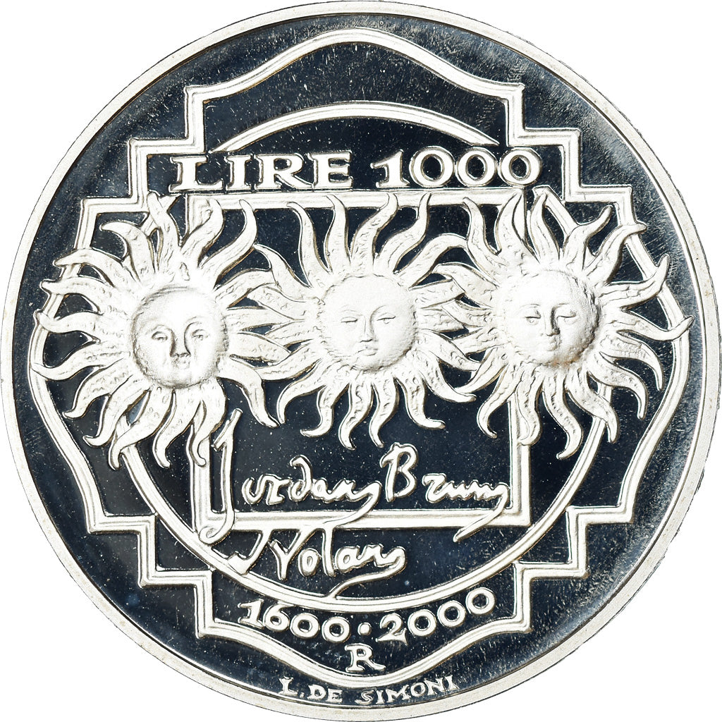 Moneta, Italia, 1000 Lire, 2000, Rome, Proof, FDC, Argento, KM:235