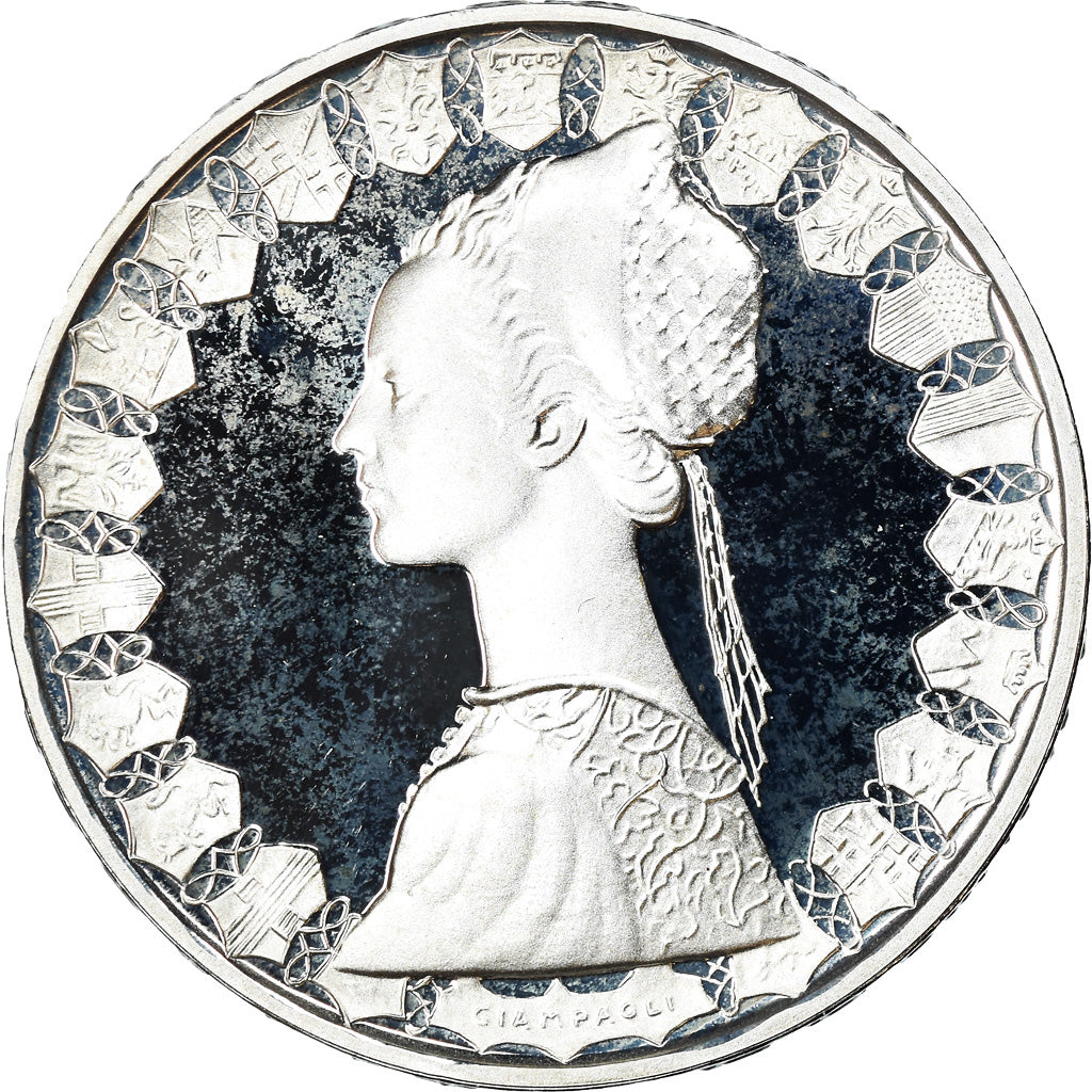 Moneta, Italia, 500 Lire, 2001, Rome, Proof, FDC, Argento, KM:98