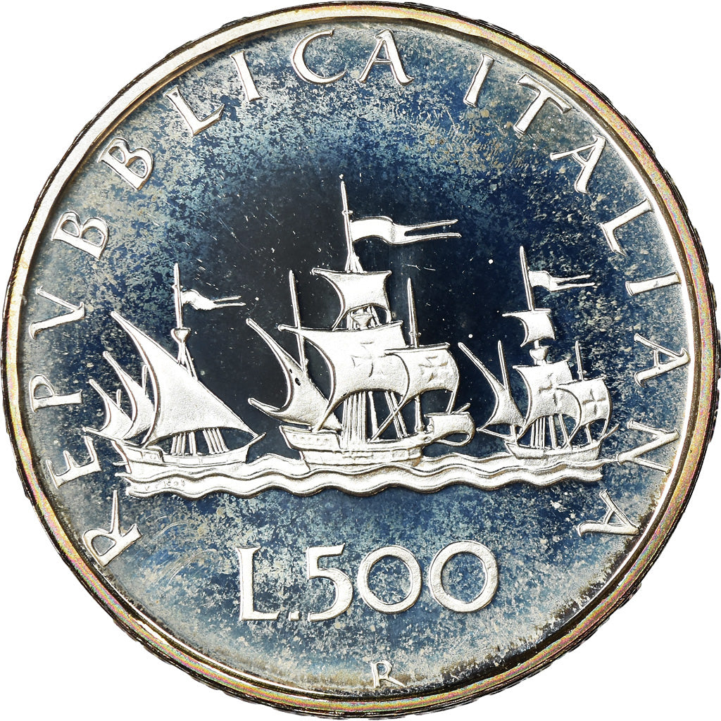 Moneta, Italia, 500 Lire, 2001, Rome, Proof, FDC, Argento, KM:98