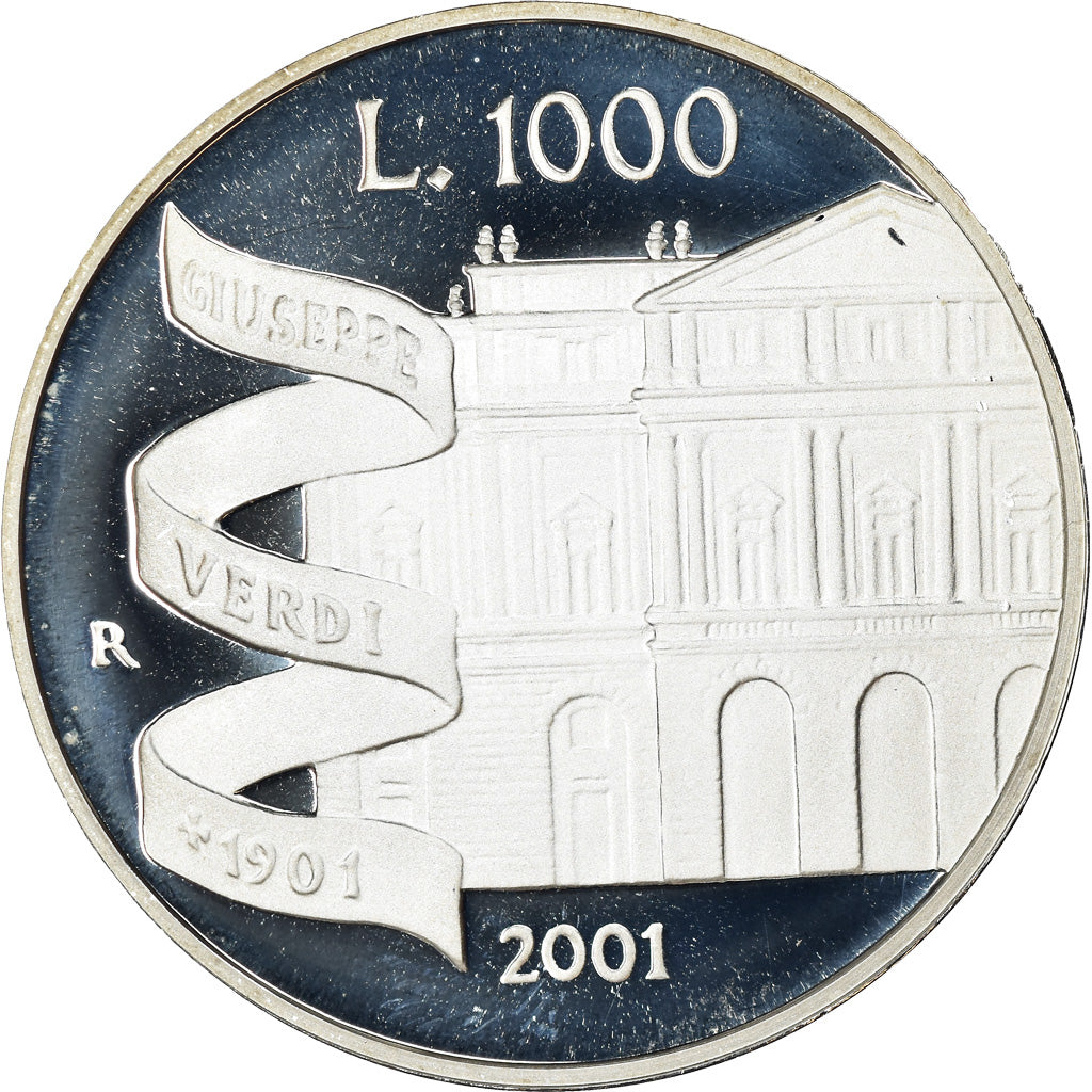 Moneta, Italia, 1000 Lire, 2001, Rome, Proof, FDC, Argento, KM:236