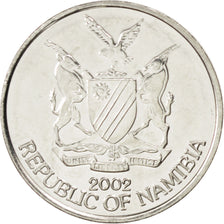 NAMIBIA, 10 Cents, 2002, Vantaa, KM #2, MS(63), Nickel Plated Steel, 21.5, 3.40