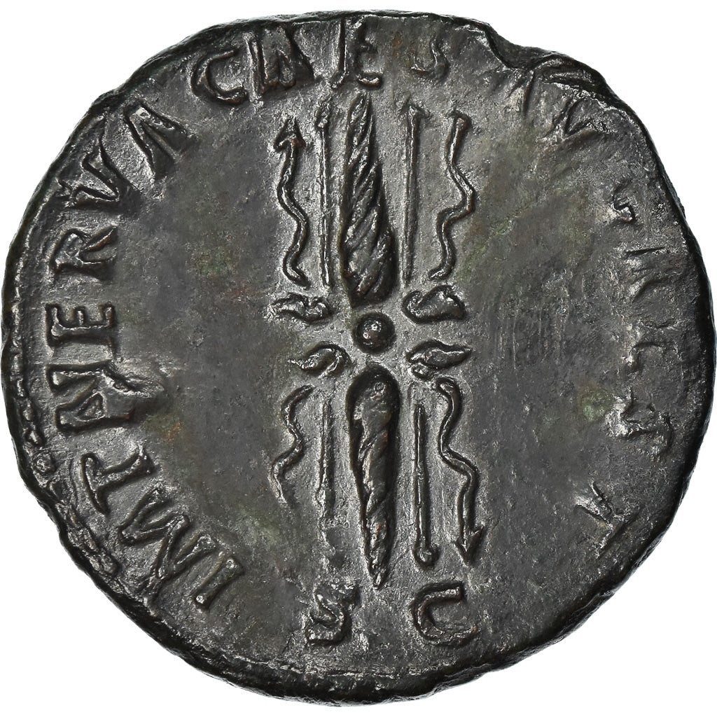 Moneta, Divus Augustus, As, 98 AD, Rome, Rare, SPL-, Rame, RIC:130