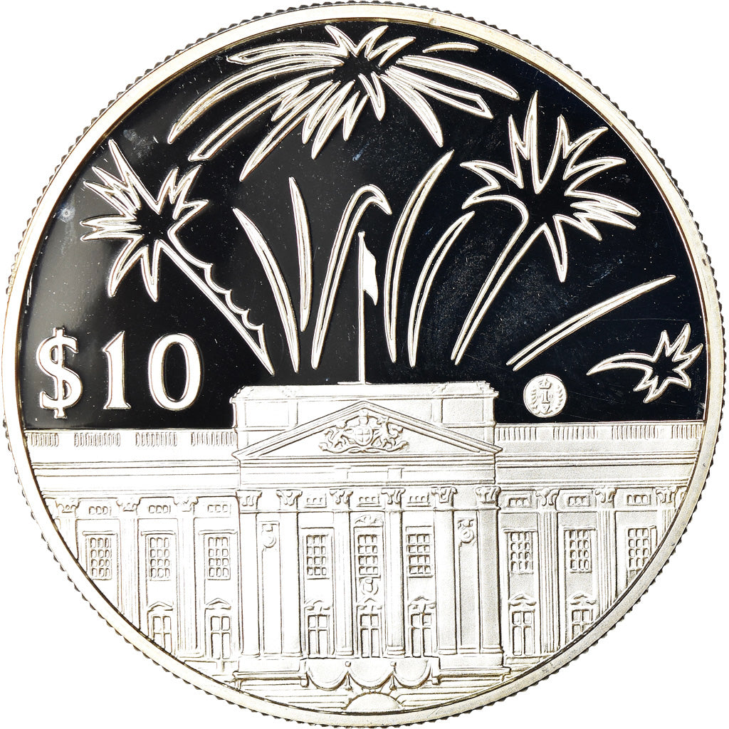 Monnaie, Etats des caraibes orientales, Elizabeth II, 10 Dollars, 2002, SPL