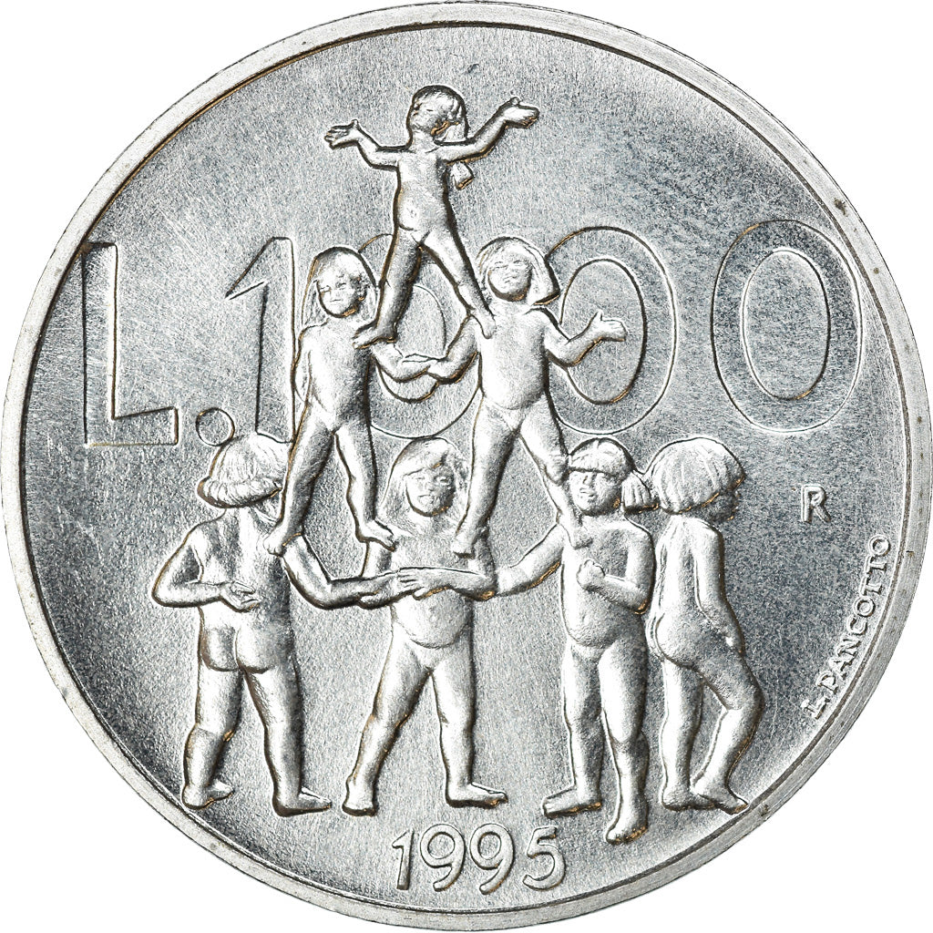 Münze, San Marino, 1000 Lire, 1995, Rome, STGL, Silber, KM:331