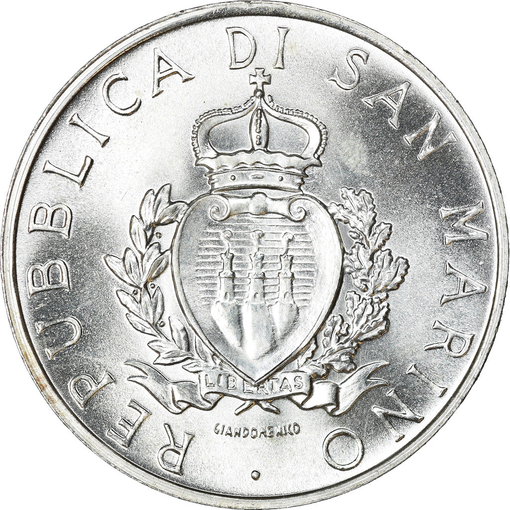 Münze, San Marino, 1000 Lire, 1987, UNZ, Silber, KM:210