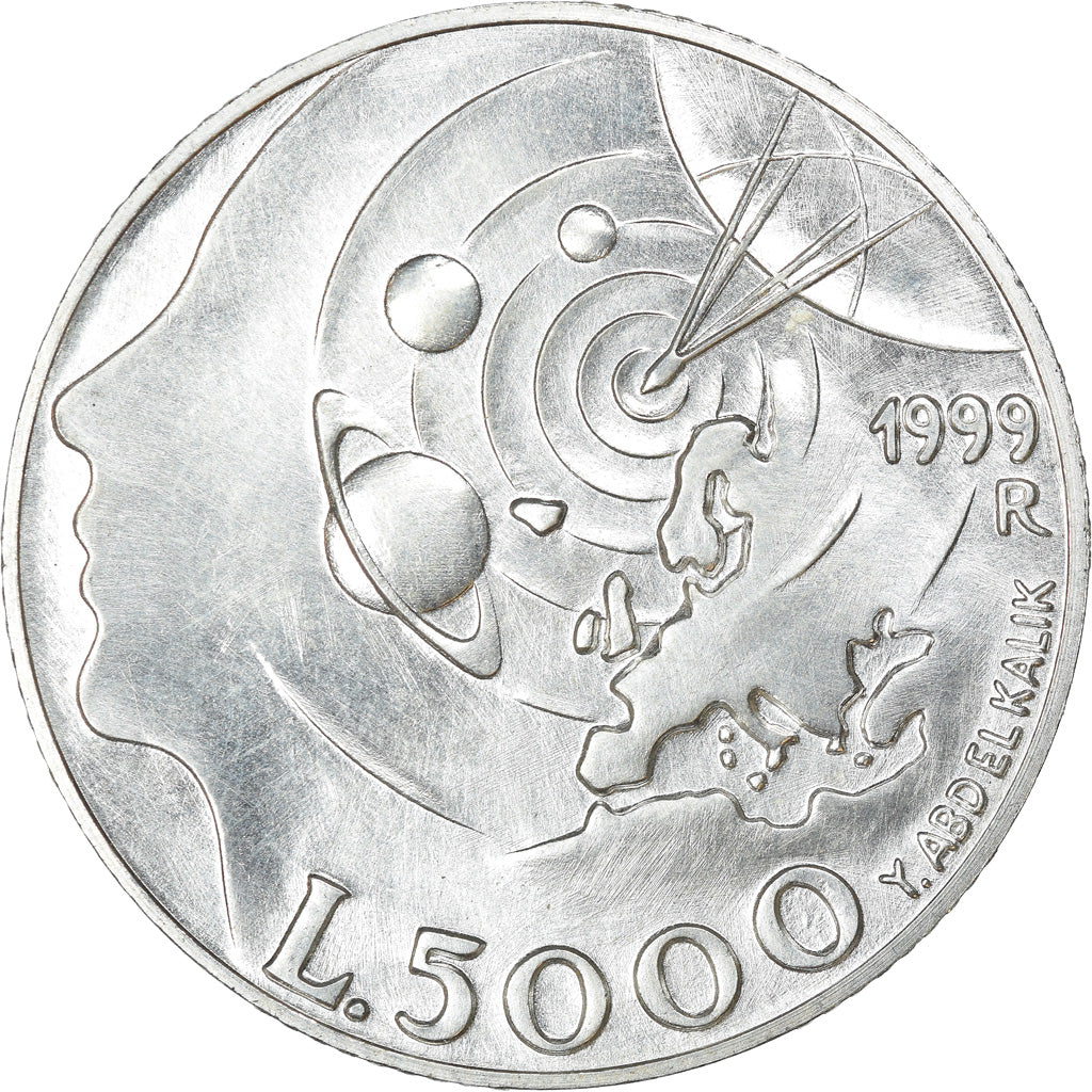 Moneta, San Marino, 5000 Lire, 1999, SPL, Argento, KM:396