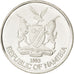 Coin, Namibia, 50 Cents, 1993, MS(63), Nickel plated steel, KM:3