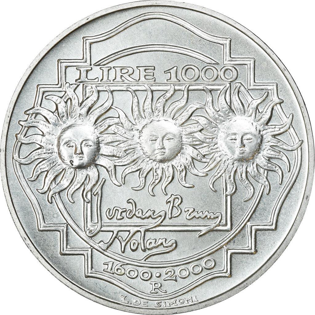 Münze, Italien, 1000 Lire, 2000, Rome, UNZ, Silber, KM:235