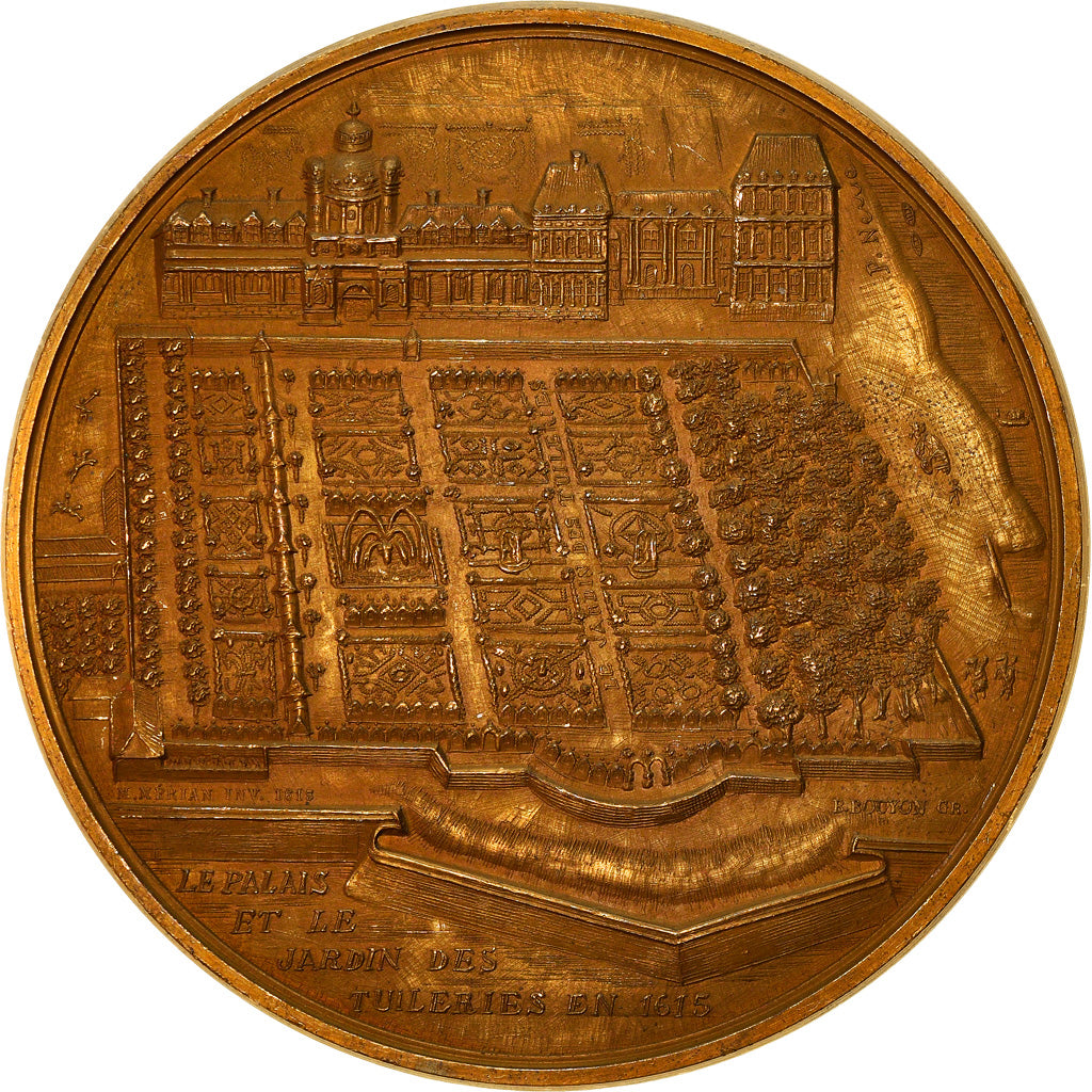 Francja, Medal, Le Palais et le Jardin des Tuileries, Sztuka i Kultura, 1972