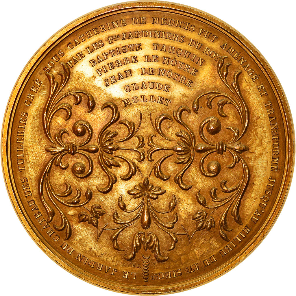 Francja, Medal, Le Palais et le Jardin des Tuileries, Sztuka i Kultura, 1972