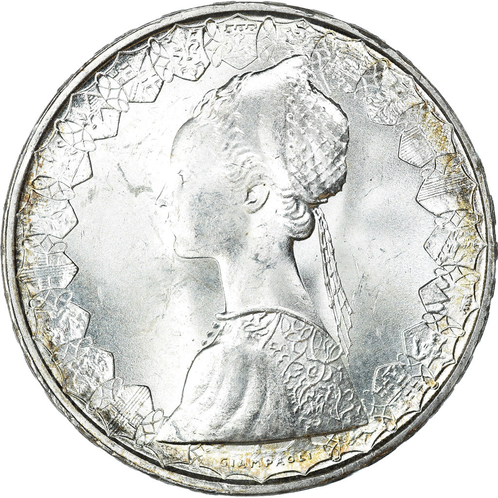 Münze, Italien, 500 Lire, 1966, Rome, UNZ, Silber, KM:98