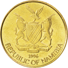 Coin, Namibia, Dollar, 1996, MS(63), Brass, KM:4