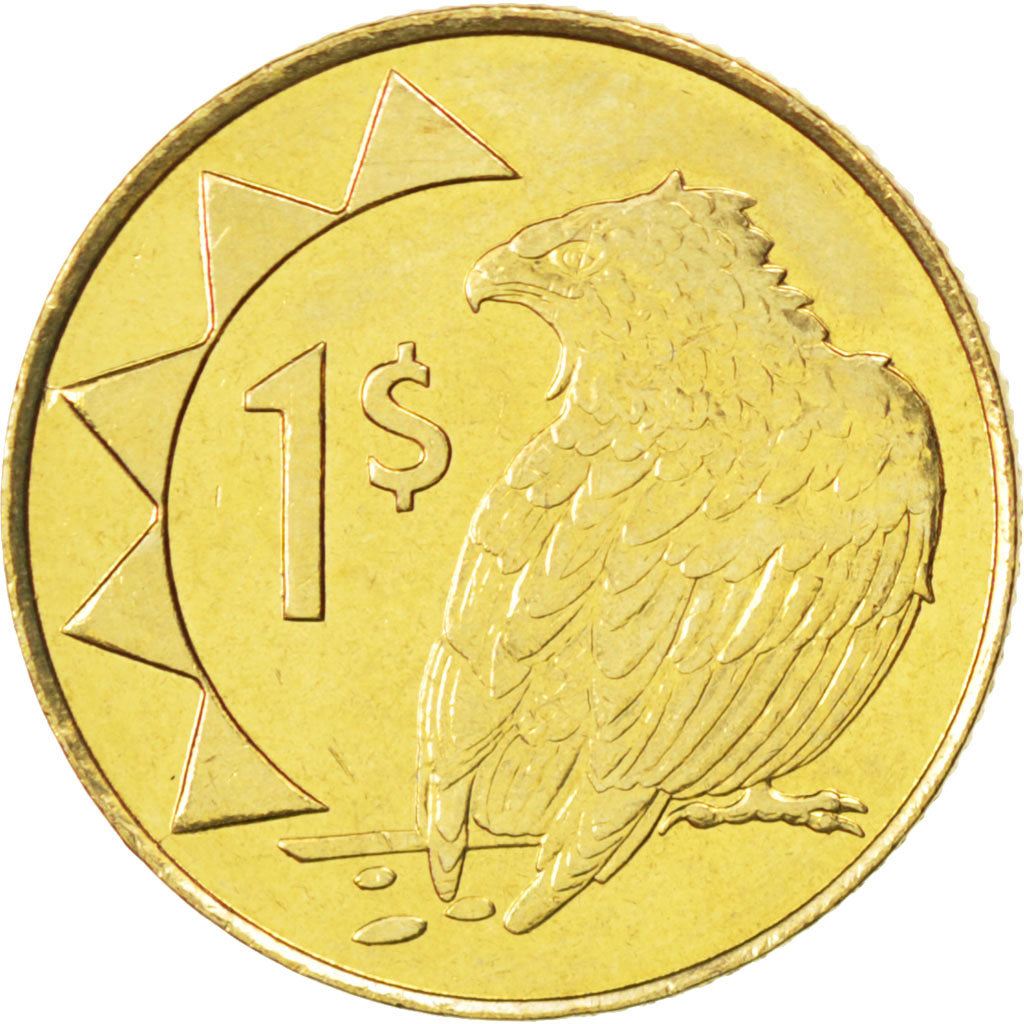 Coin, Namibia, Dollar, 1996, MS(63), Brass, KM:4
