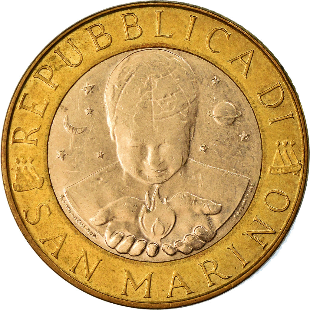 Münze, San Marino, 1000 Lire, 1998, Rome, VZ+, Bi-Metallic, KM:384