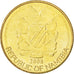 NAMIBIA, Dollar, 2008, KM #4, MS(63), Brass, 22.4, 5.00
