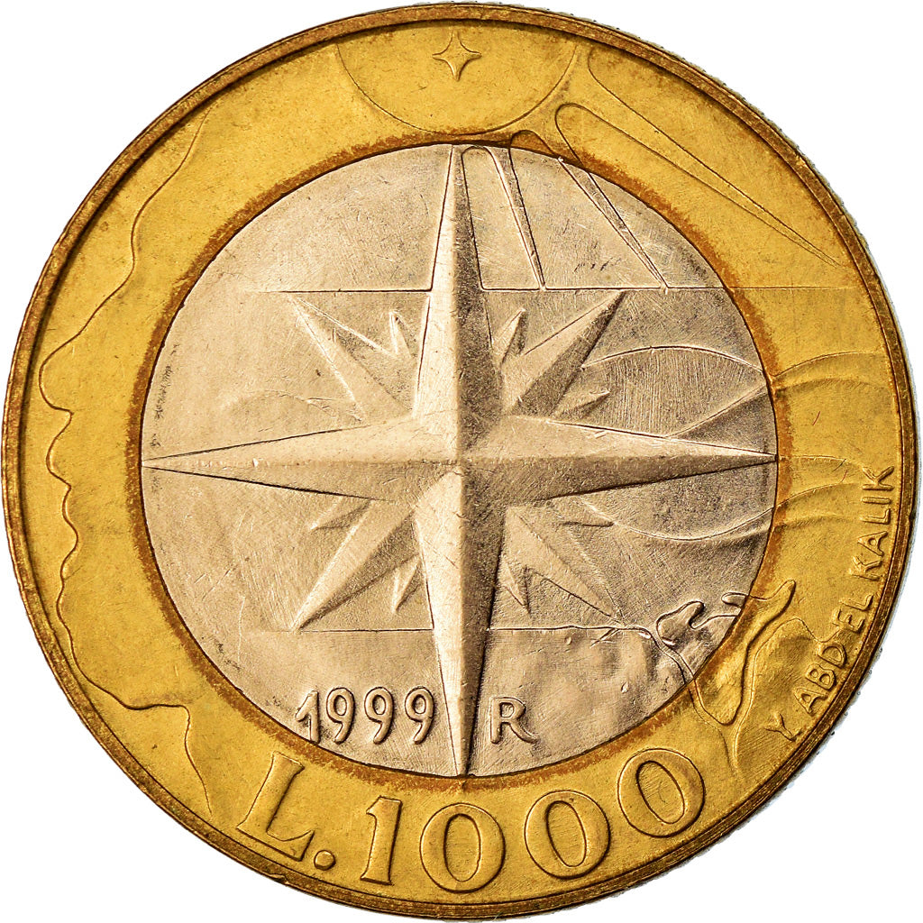 Münze, San Marino, 1000 Lire, 1999, Rome, VZ+, Bi-Metallic, KM:395
