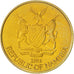 Coin, Namibia, Dollar, 1993, MS(63), Brass, KM:4