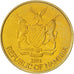 Coin, Namibia, Dollar, 1993, MS(63), Brass, KM:4