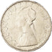 Coin, Italy, 500 Lire, 1966, Rome, AU(55-58), Silver, KM:98