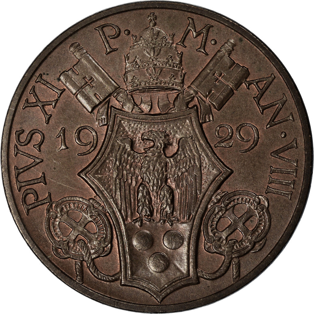 Monnaie, Cité du Vatican, Pius XI, 10 Centesimi, 1929, Roma, SPL, Bronze, KM:2