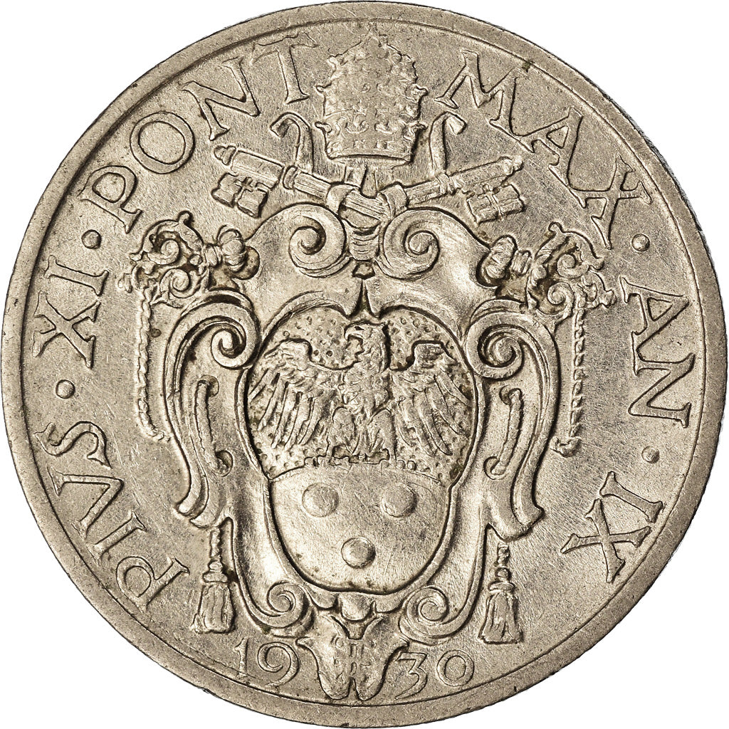 Monnaie, Cité du Vatican, Pius XI, 20 Centesimi, 1930, Roma, SPL, Nickel, KM:3