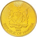 Coin, Namibia, 5 Dollars, 1993, MS(63), Brass, KM:5