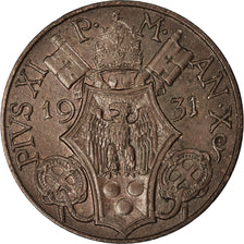 Monnaie, Cité du Vatican, Pius XI, 5 Centesimi, 1931, Roma, TTB+, Bronze, KM:1